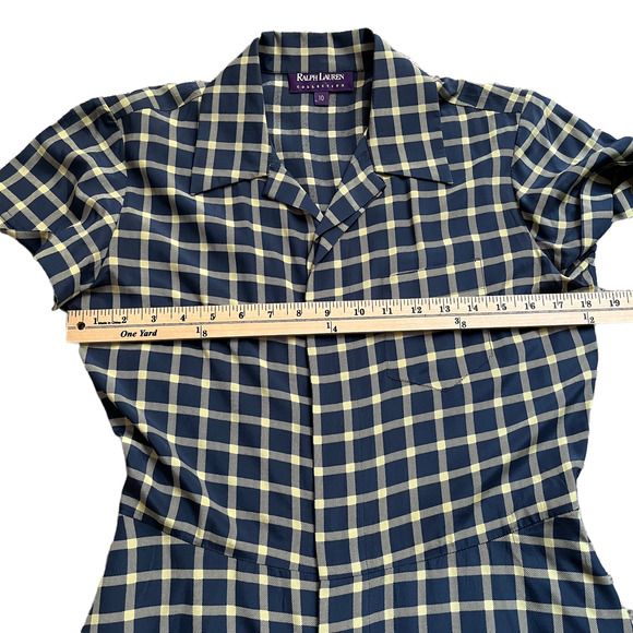 Ralph Lauren Collection Purple Label Light Academia Silk Dress Womwn Size 10 - Picture 10 of 16